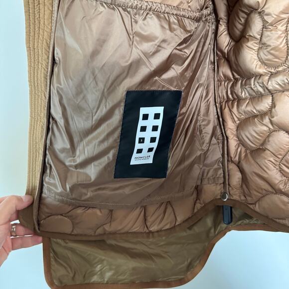 Moncler x Salehe Bembury Sierpinski Down Vest Layered Canvas Gilet 4 NEW Jacket - Picture 6 of 7